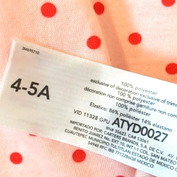 CARTER'S GIRLS ALWAYS DREAM NIGHTGOWN SIZE 4-5 NWOT - Picture 4 of 6